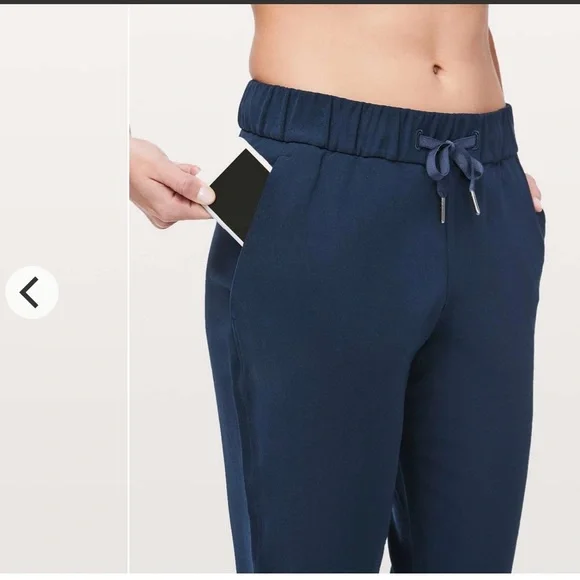 Lululemon"On The Fly Pant * Woven 27 " True Navy - Picture 5 of 14